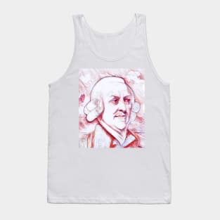 Adam Smith Portrait | Adam Smith Artwork | line art 3 Tank Top